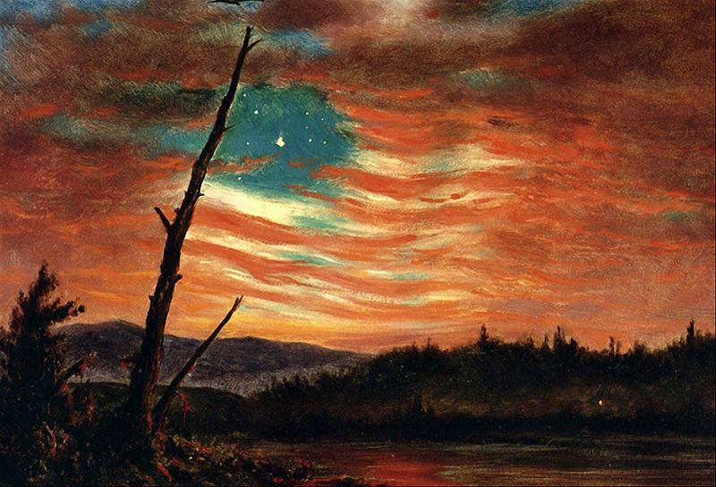 Frederick Edwin Church Our Banner in the Sky